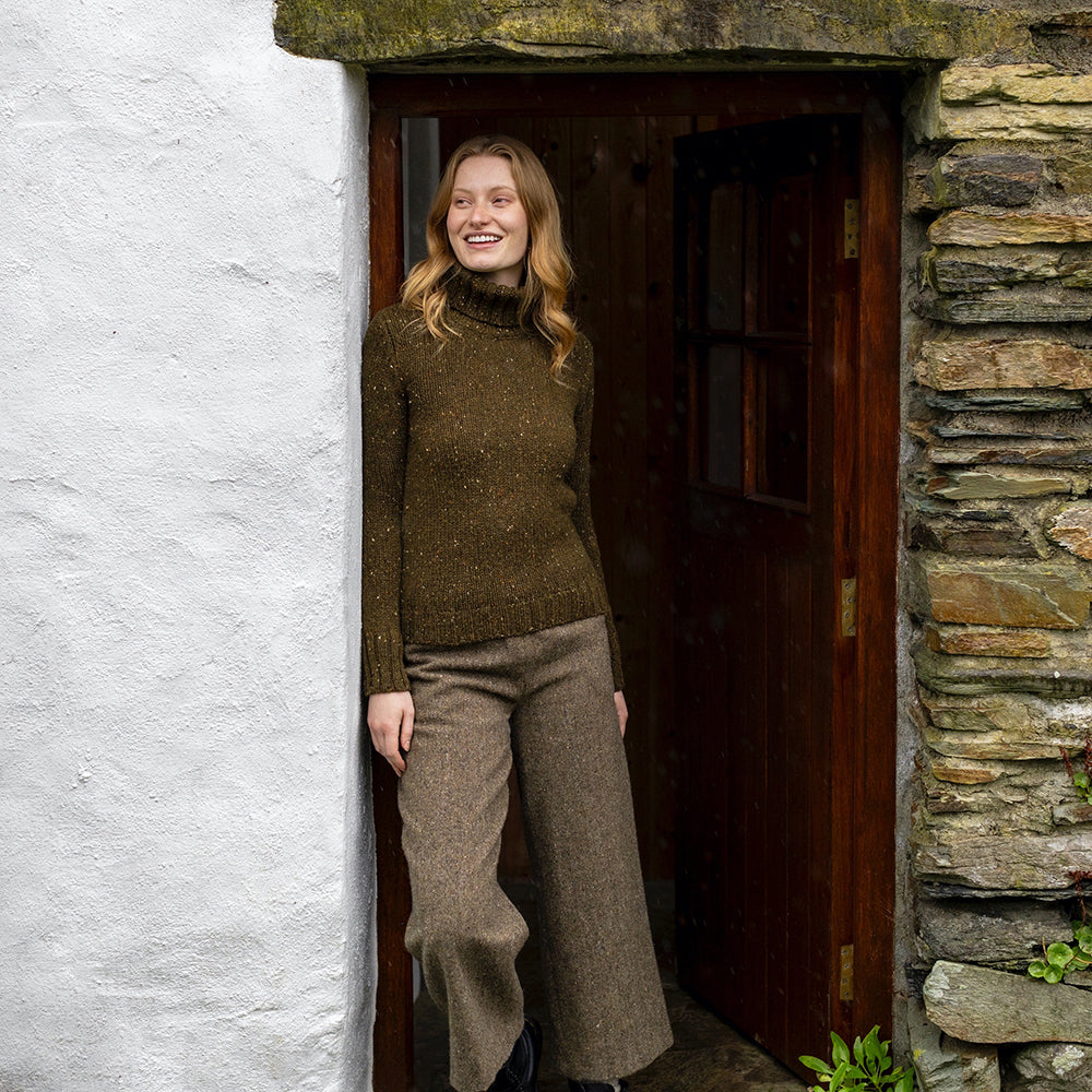 Irish Wool Warm Turtle Neck Sweater