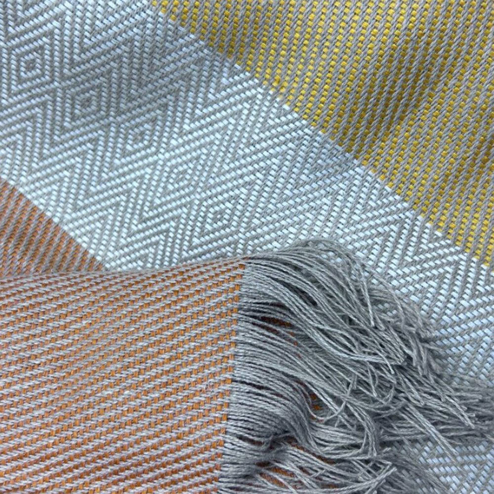 irish linen throw blanket block colour