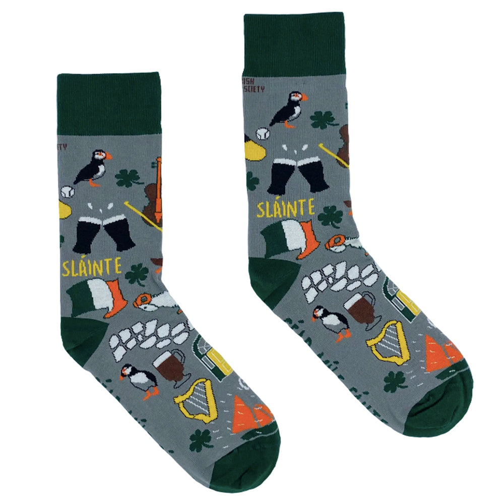 fun colourful 100% cotton irish socks