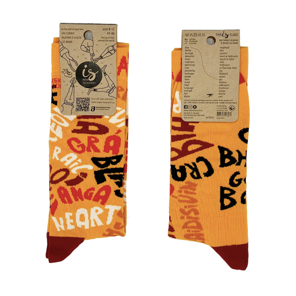fun colourful 100% cotton irish socks