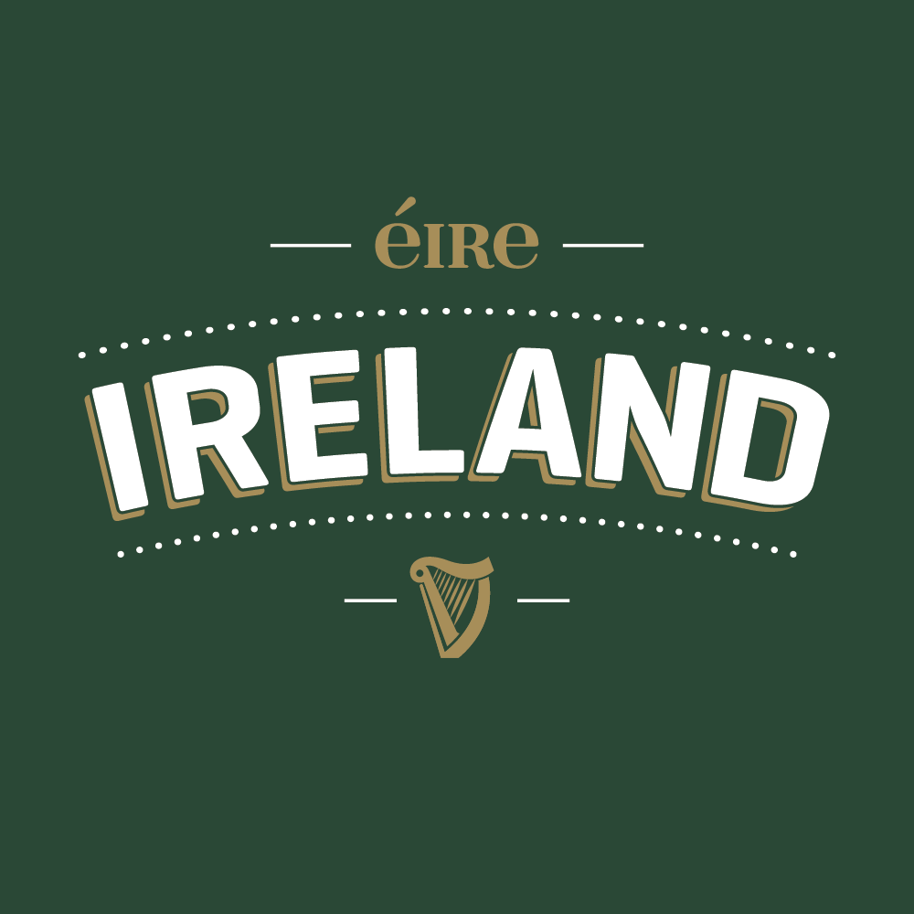 IDH Ireland T-shirt design with harp icon