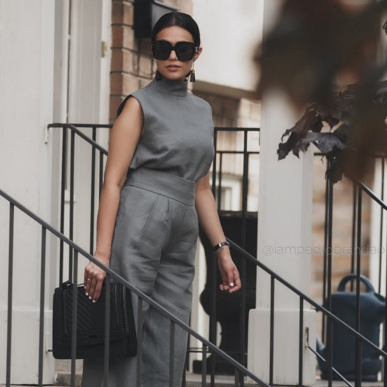 Cropped Linen Pants