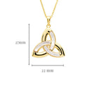 14Kt Gold Trinity Necklace Irish Design