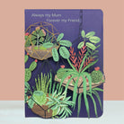 Happy Mother's Day card with hanging plants, Always my Mum