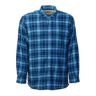 fleece lined blue check shirt