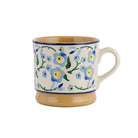 IDH Small Mug with Blue Floral Pattern