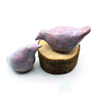 Lilac Love Birds by Anita Reynolds on wooden base