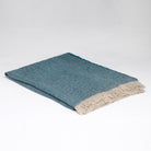 Irish Linen Throw blue
