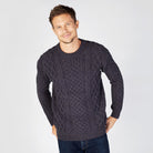 Man in navy marl Blasket sweater