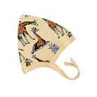 Baby Giraffe Print Bonnet In Yellow