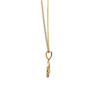 14kt gold irish celtic claddagh necklace 