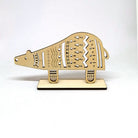 wooden christmas animal ornaments