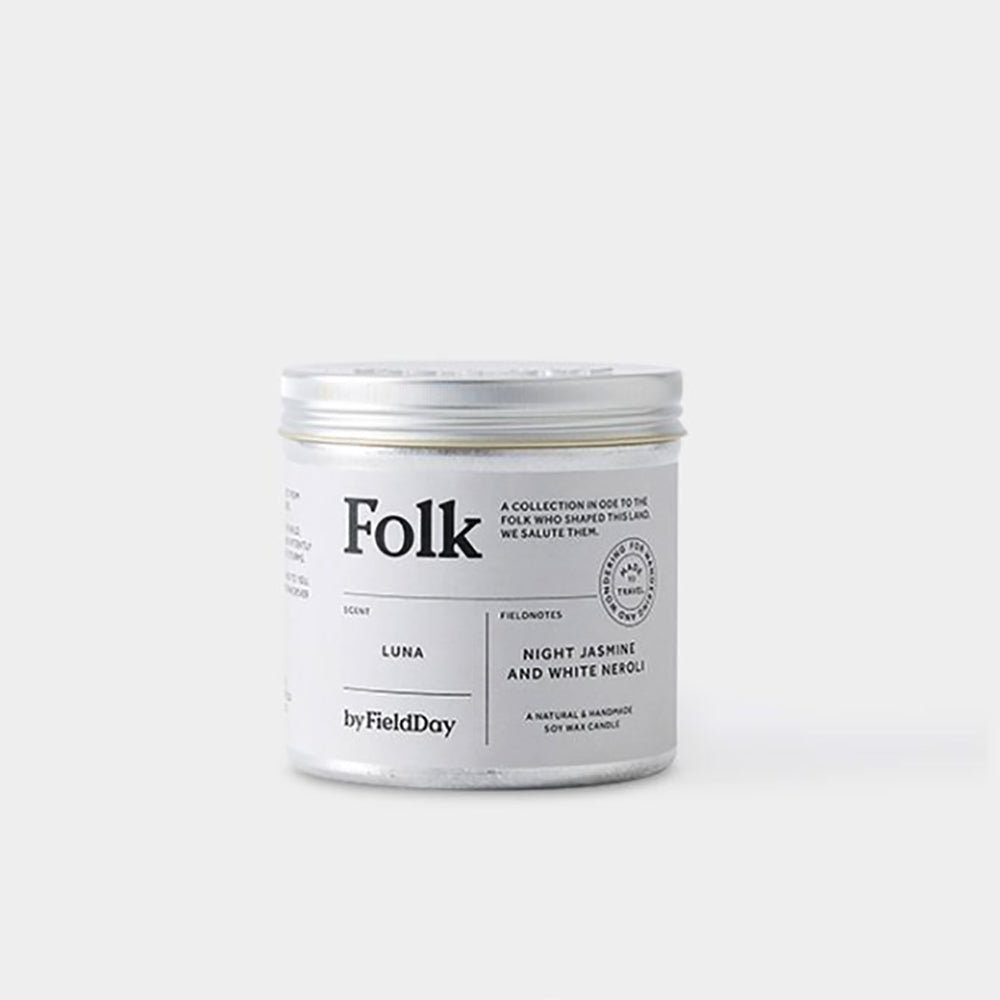 Square LUNA Tin Candle - Night Jasmine & White Neroli