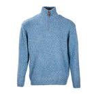 Blue Troyer Zip Sweater