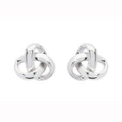 Square Trinity Stud Earrings
